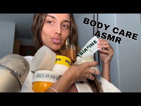 BODY CARE ASMR 🫧🧴 (going through all of my body lotions, oils, & balms with you)