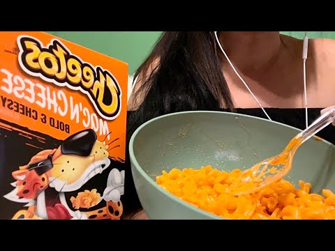 ASMR Cheetos Mac n Cheese Mukbang (eating show)