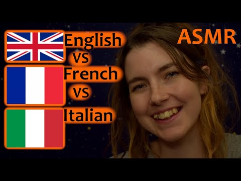 ASMR: English vs French vs Italian Trigger Words ~~Whispered With Lots of Hand Movements~~
