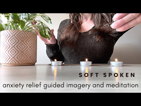 ASMR - guided imagery relaxation, tranquil garden, anxiety relief
