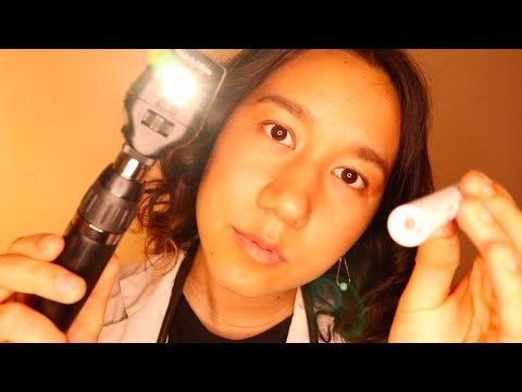 [ASMR] Realistic Eye Exam Medical Roleplay (Ophthalmoscope, Follow the Light Triggers, Soft Spoken)