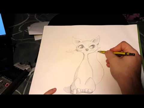 ASMR calm drawing pro sound of pencil on paper