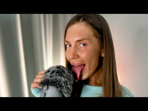 [4K] ASMR 20 minutes mouth sounds | NO MAKEUP, spit painting, lens licking and tongue swirl