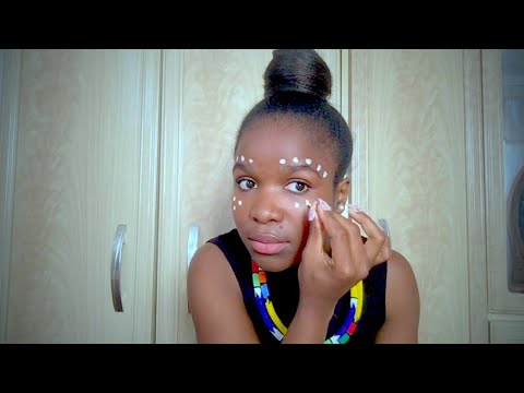 ASMR |South African face painting (Xhosa tribe) makeup tutorial