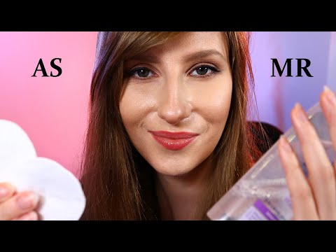 ASMR massage - asmr removing your makeup (face massage and spa, personal attention)