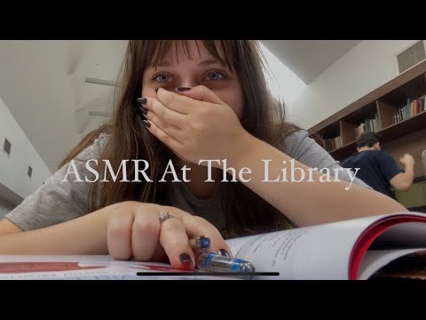 Trying ASMR in my uni’s Library (my friend tries asmr)
