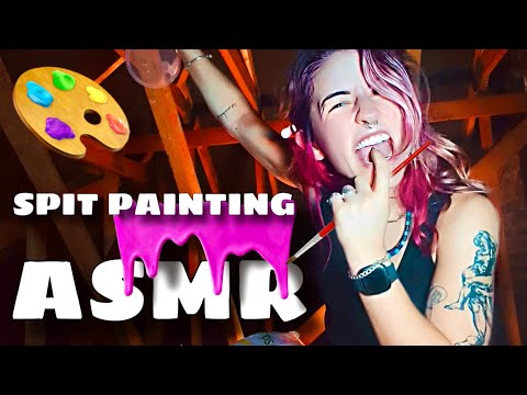 ASMR - spit painting you in THE ATTIC 👻💘 ( you're confused 😔 )