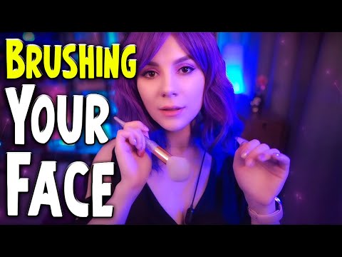 ASMR Brushing Your Face 💎 No Talking