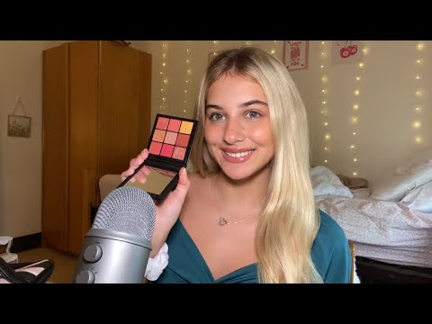ASMR Doing Your Fall Makeup ☕️ Tapping, Personal Attention, Whispered Roleplay