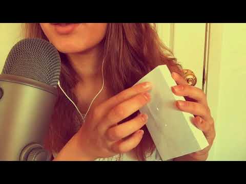 Index cards ASMR and Inaudible Whispers|Crinkling,Sticky Sounds,Mouth Sounds,Tapping, and More
