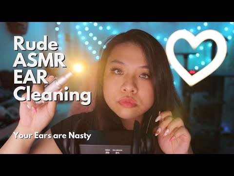 Ear Cleaning ASMR from a Rude “Doctor”