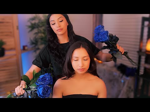 ASMR REAL Person Relaxation Massage + Hair Play