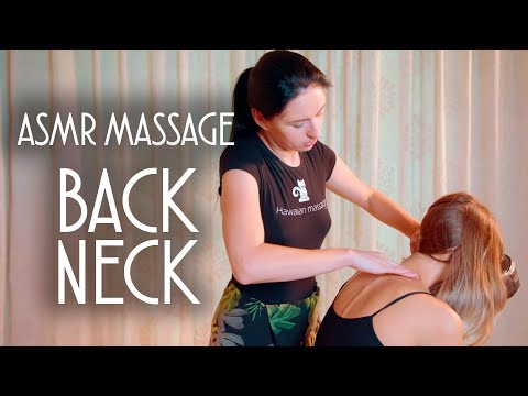 ASMR | MASSAGE | Asmr female physiotherapy chair massage (neck, back)