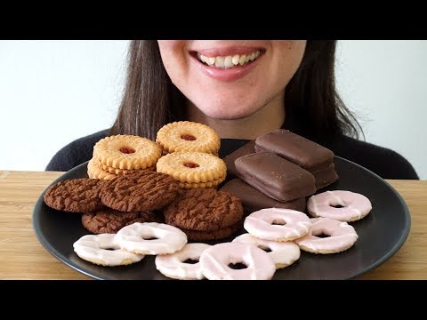 ASMR Eating Sounds: Assorted Biscuits (No Talking)