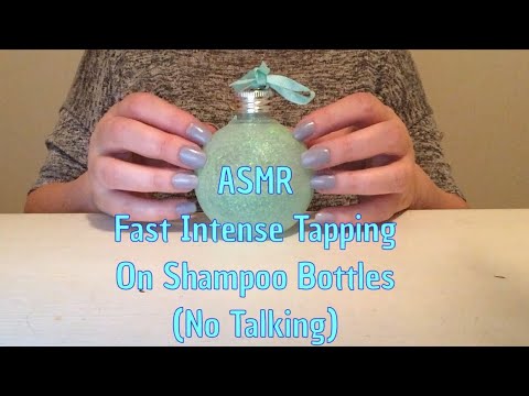 ASMR Fast Intense Tapping On Shampoo Bottles(No Talking)