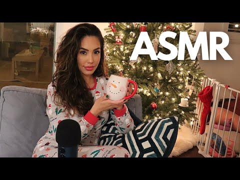 ASMR ✨ Gentle Whispers Story Time 🎄🎁 ( with Mic Scratching and Tapping)