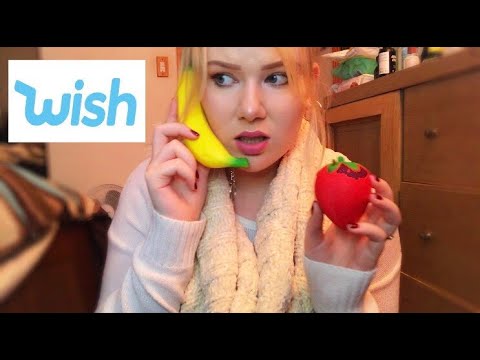 ASMR REVIEWING ITEMS FROM WISH *DISAPPOINTING* (Squishy Sounds, Lipgloss sounds, Tapping)