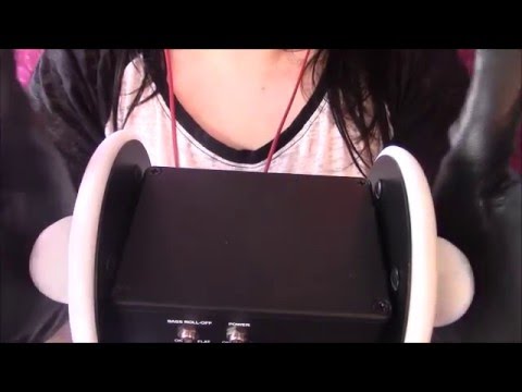 Asmr - Black Synthetic Leather Gloves on 3DIO Binaural Mic - tingles galore (hopefully!)