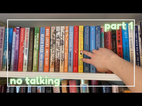 ASMR ~ updated bookshelf tour!📚 ~ part 1 ~ no talking