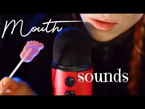 🍭 ASMR - MOUTH SOUNDS 🍭 popping candy, whispering alphabet, unintelligible whisper, trigger words