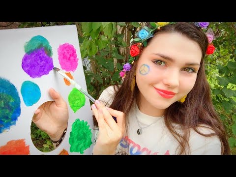 ASMR PAINTING YOUR FACE AT WOODSTOCK 🎨
