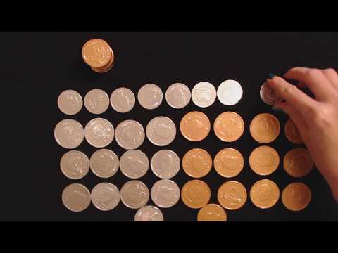 ASMR Whisper ~ Silver & Gold Chocolate Coin Show & Tell (Clinking/Counting/Sorting)