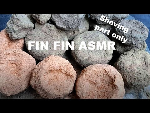 ASMR : Shaving Sand+Cement Chunk in Water | Edit version only shaving part#191