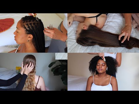 2 HOUR compilation of ASMR hair play favorites from 2022 (whispers)