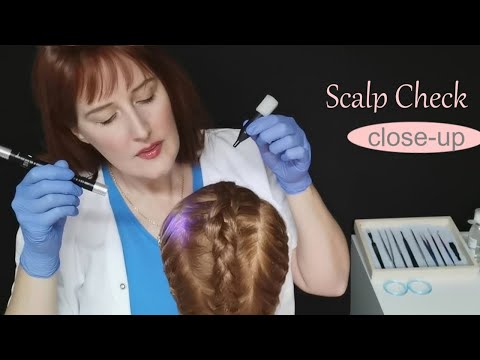 ASMR Medical Scalp Check with Tingy New Tools | Re-Upload (close-up) | Requested 💖