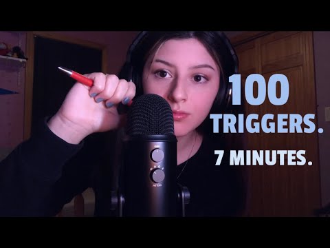 ASMR 100 TRIGGERS IN 7 MINUTES! 😎