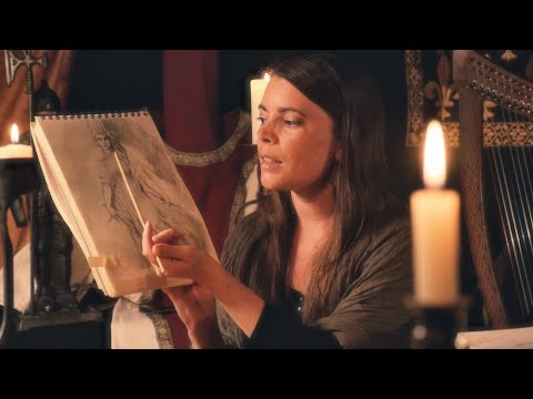 My Old Medieval / Fantasy / Arthurian Sketches | ASMR Cozy Basics (whispered, tracing, paper sounds)