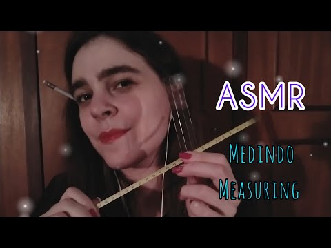 ASMR - Medindo Seu Rosto E Anotando • Measuring Your Face And Writing It Down