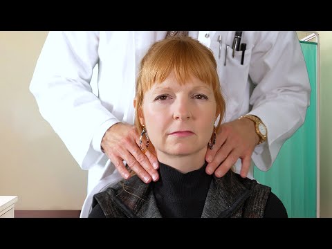 ASMR Medical Exam Thyroid Neck Doctor Clinical Roleplay Demonstration
