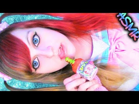 ASMR 🍉 Baby Bottle Pop ♡ Cherry, Watermelon, Lollipop, Candy, Shake, Sweets, Food, Eat, Chewing ♡