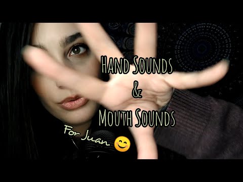 ASMR Hand Sounds & Mouth Sounds While Repeating "Relax" & "Go To Sleep" (CV for Juan)