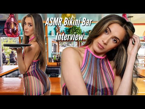 ASMR Bikini Bar Interview 👙soft spoken