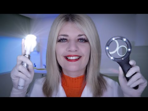 ASMR Eye Exam & Cleaning for Sore Eyes - Lights, Latex Gloves, Eye Drops, Typing, Personal Attention