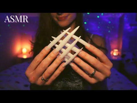 ASMR | Finger Fluttering and Nail Tapping with XXL Nails✨