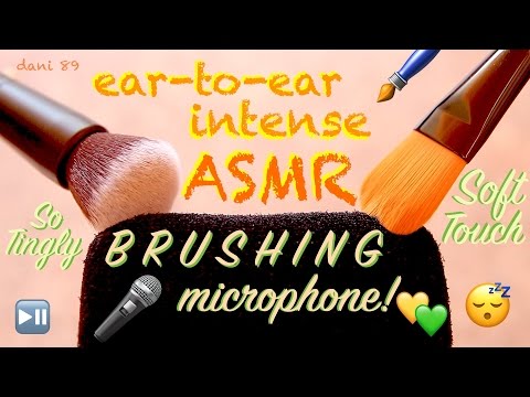 💤 Binaural ASMR 🎧 BRUSH into your EARS (mic)! 👂 Gently TOUCH ✶ Super relaxing video! ✦