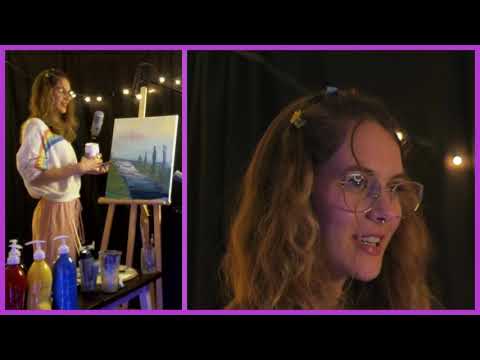 1st Twitch Stream Ever! ASMR Painting Fall Trees