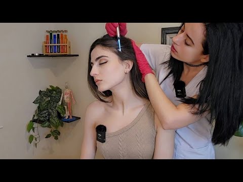 ASMR Scalp Check & Hair Brushing Compilation | Head to Toe Light Triggers | Soft Spoken Roleplay