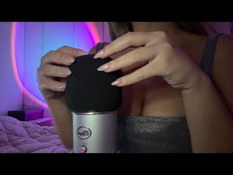 ASMR Mic Scratching with mic cover 🎤💖