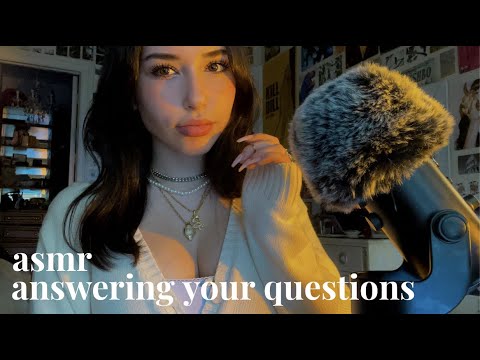 ASMR: answering your questions♡(q&a: favorite movies, life plans, hobbies, music)