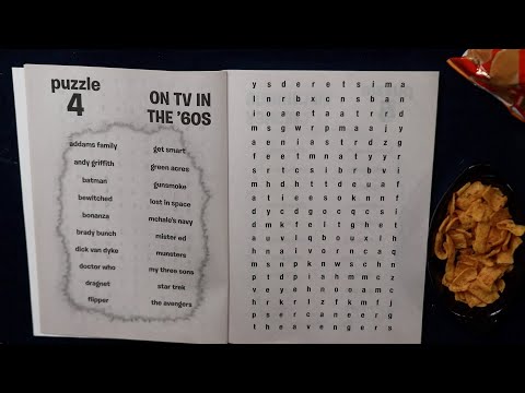 ON TV IN THE 60'S WORD SEARCH ASMR FRITOS EATING SOUNDS