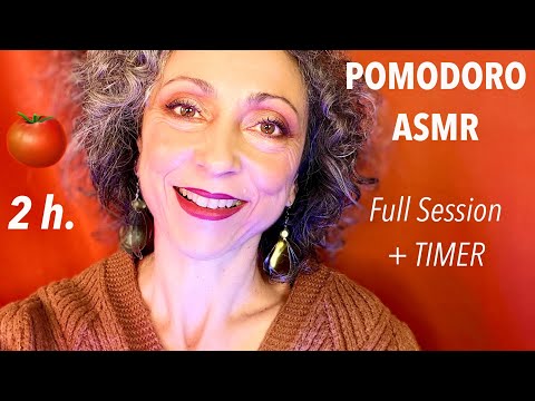 ASMR POMODORO Studia e Lavora con Timer e Pause | Sessione COMPLETA
