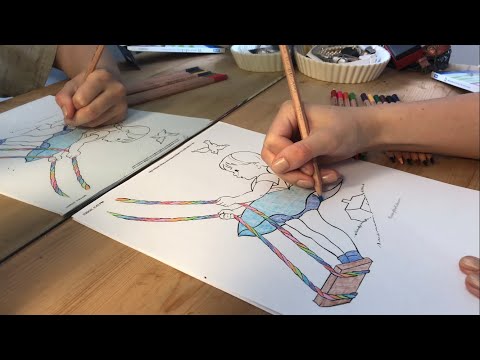 ASMR Coloring | Whispering | Simple |