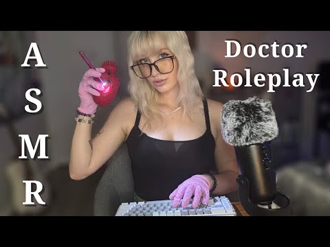 ASMR Doctor Roleplay || Annual Checkup ❤️‍🩹 (soft spoken, feet tickling, typing)