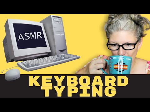 ASMR Keyboard Typing Triggers, Inaudible Whispering, & Coffee Sipping. ☕