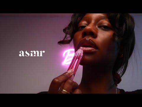 ASMR MOUTH SOUNDS, CLICKING, LIP TAPPING, CHEEK PULLING, White Noise & Soft Breathing/ Wheezing