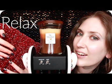 ASMR Close Up Whispering, Ear Tapping, Woodwick Fire Candle & Other Good Sounds to Relax You